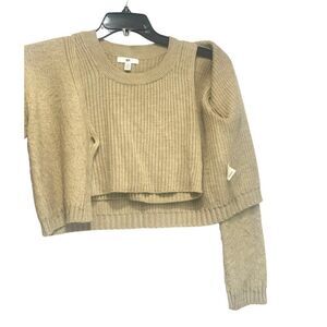 Bp Junior’s Tank/Cardigan Combo, Natural, Sz. XS